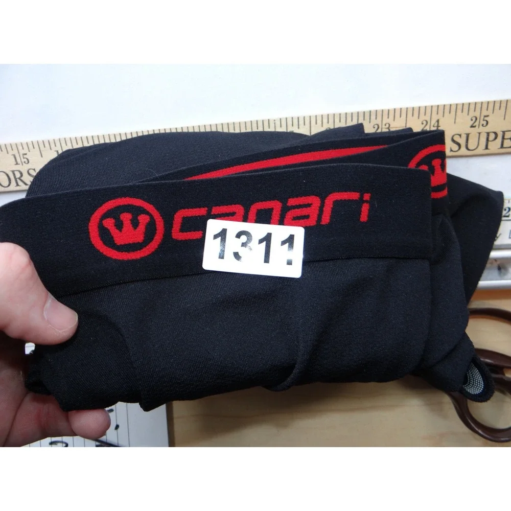 Canari‎ Mens Black Padded Cycling Shorts Size Medium